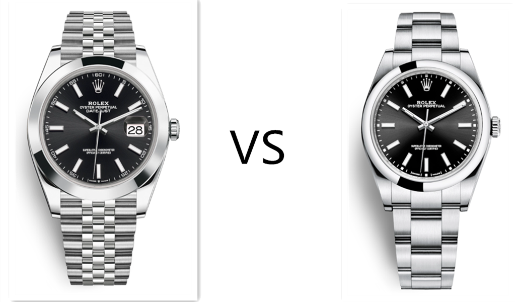 Oyster Perpetual 39mm VS replica Rolex Datejust 41mm